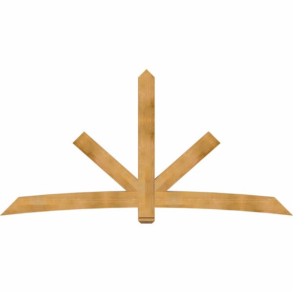 Ekena Millwork Alberta Rough Sawn Timber Gable Bracket, Western Red Cedar, 108"W x 54"H x 4"D x 6"F, 12/12 Pitch GBW108X54X0406ALB00RWR - main
